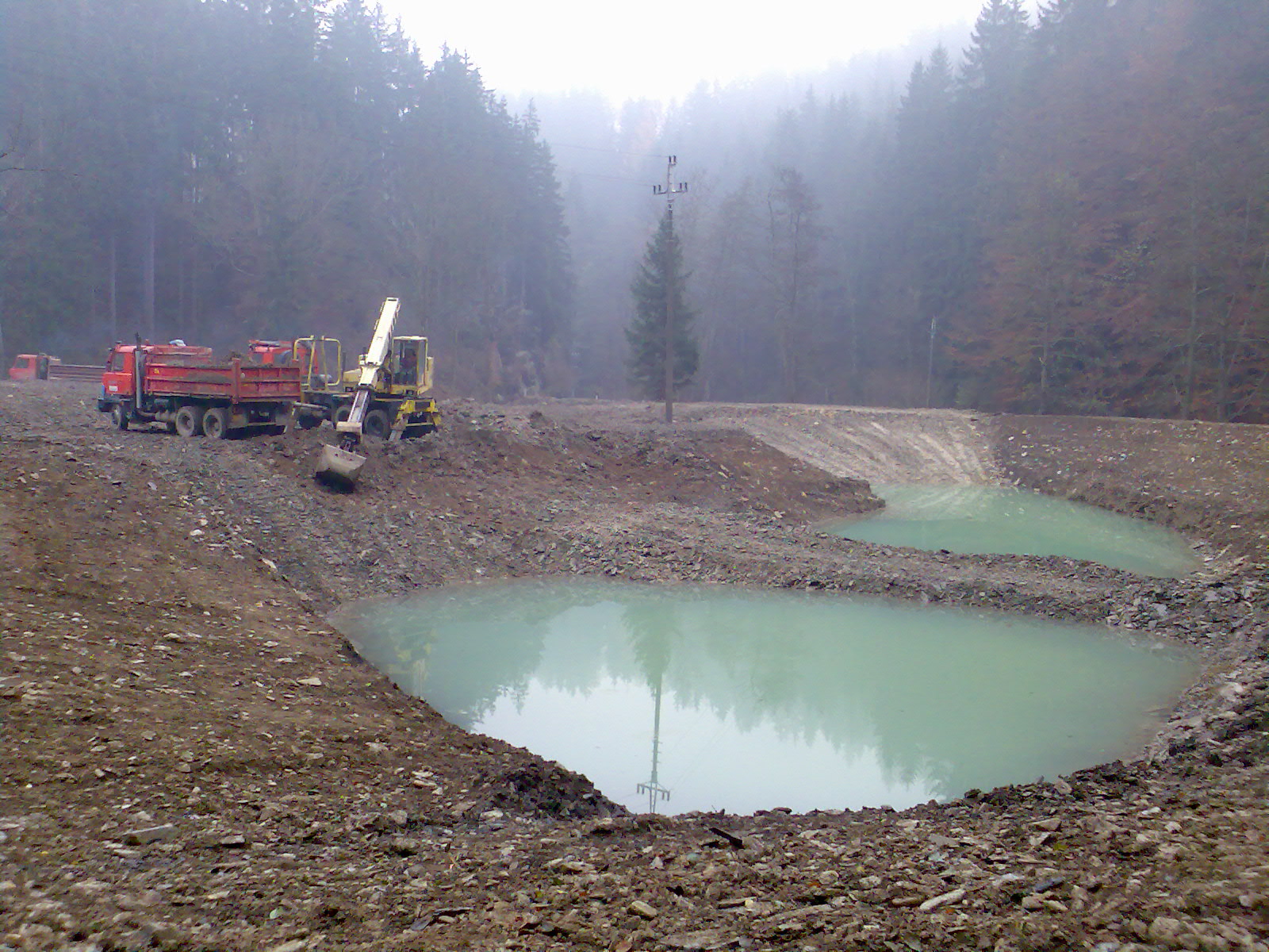 Výstavba rekreačních rybníků